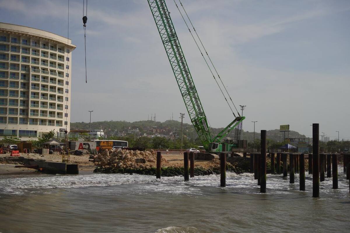 Obras del Mirador del Sol del Gran Malecón del Mar. // Foto: Cortesía - Distrito