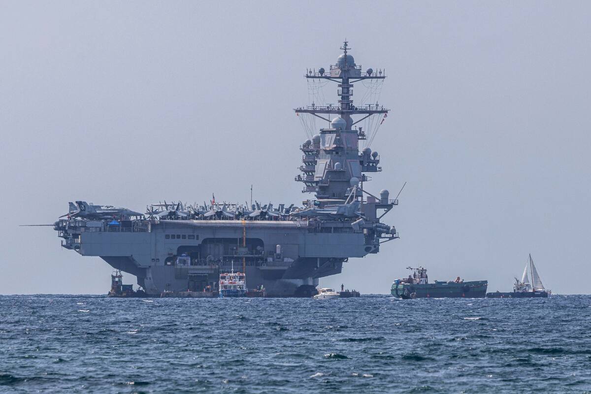 Crece la tensión: el Gerald Ford, mayor portaaviones de EE.UU., se acerca a Irán