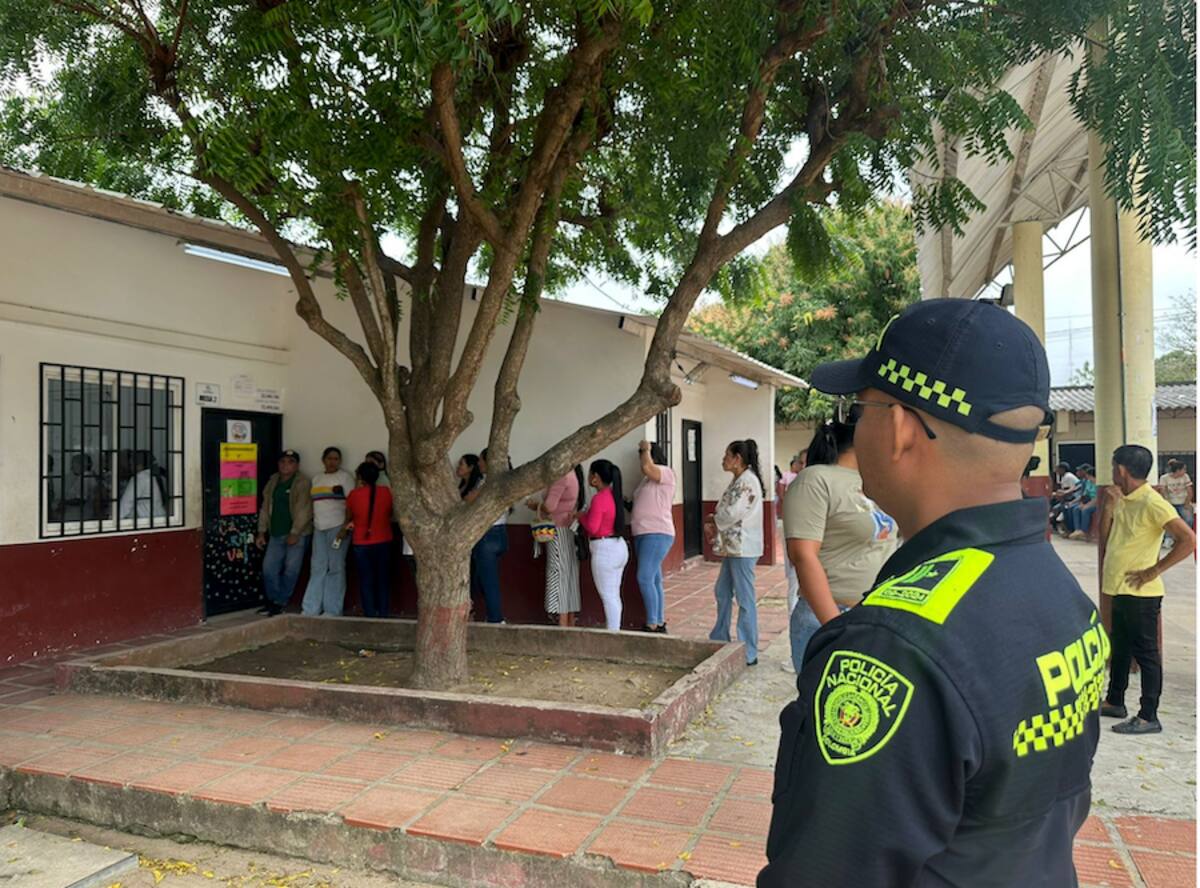 El Departamento de Policía Atlántico anunció que en cada sitio de votación del Atlántico habrá agentes vigilando.//Cortesía Policía Atlántico.