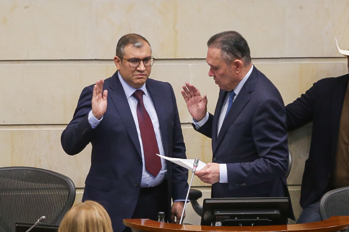 En la plenaria del Senado de la República, se realizó la votación, en la que se escogió a Miguel Efraín Polo como nuevo magistrado de la Corte Constitucional. (Colprensa - Cristian Bayona).