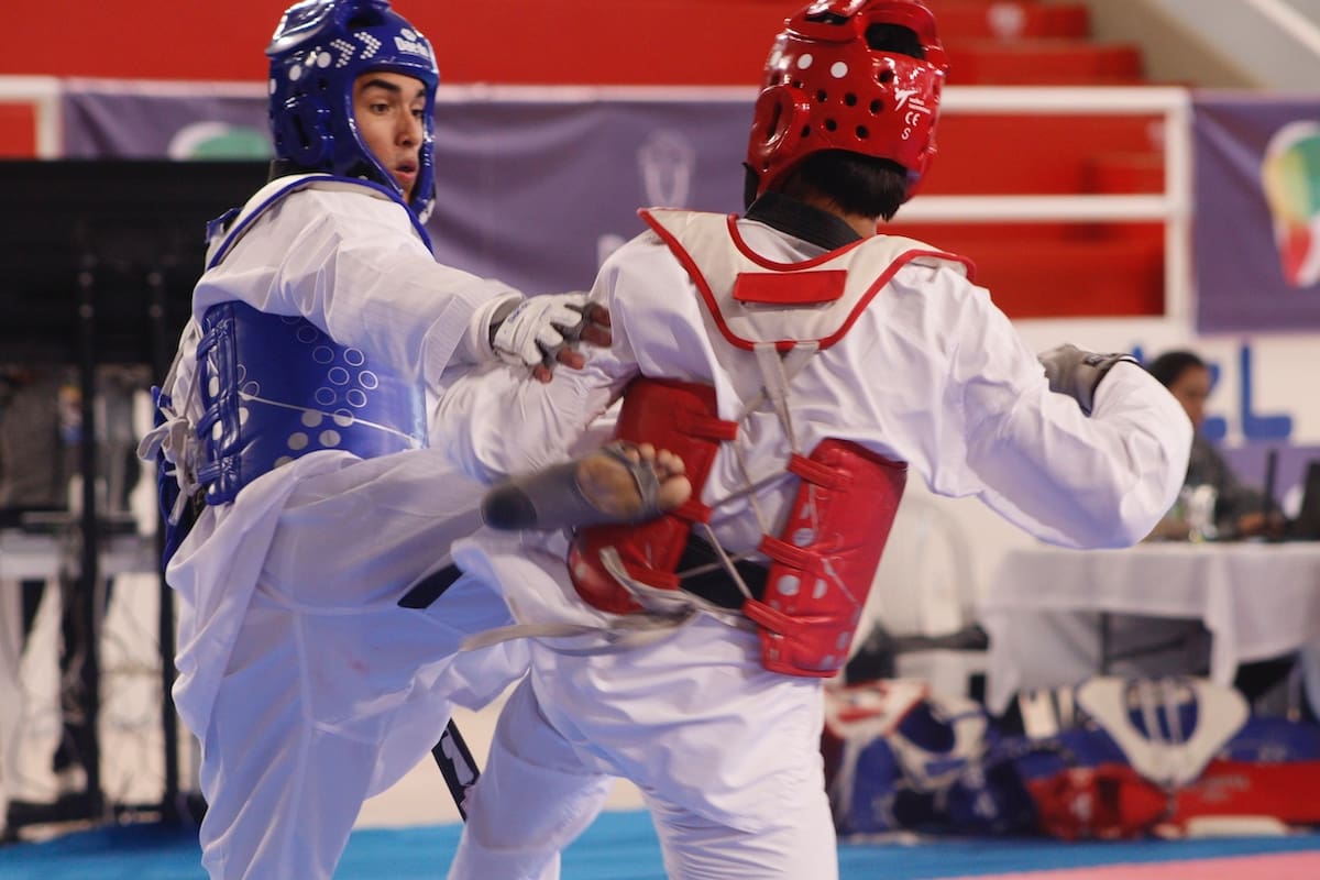 Elías Israel Ahumada Pérez, en la categoría menos 68 kilogramos consiguió medalla de oro para el Atlántico en Taekwondo. //Cortesía.