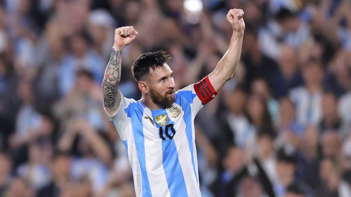 Lionel Messi celebra un tanto con la Selección de Argentina. //EFE