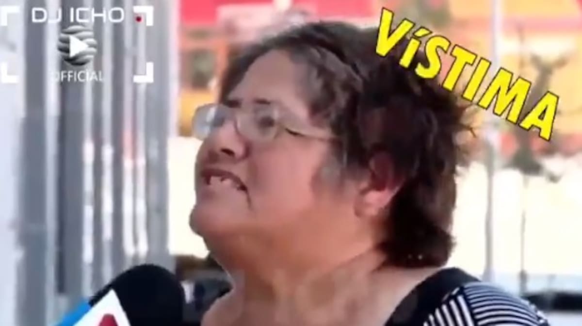 La vístima: fallece Elizabeth Ogaz, protagonista del viral meme. //Foto tomada de video.