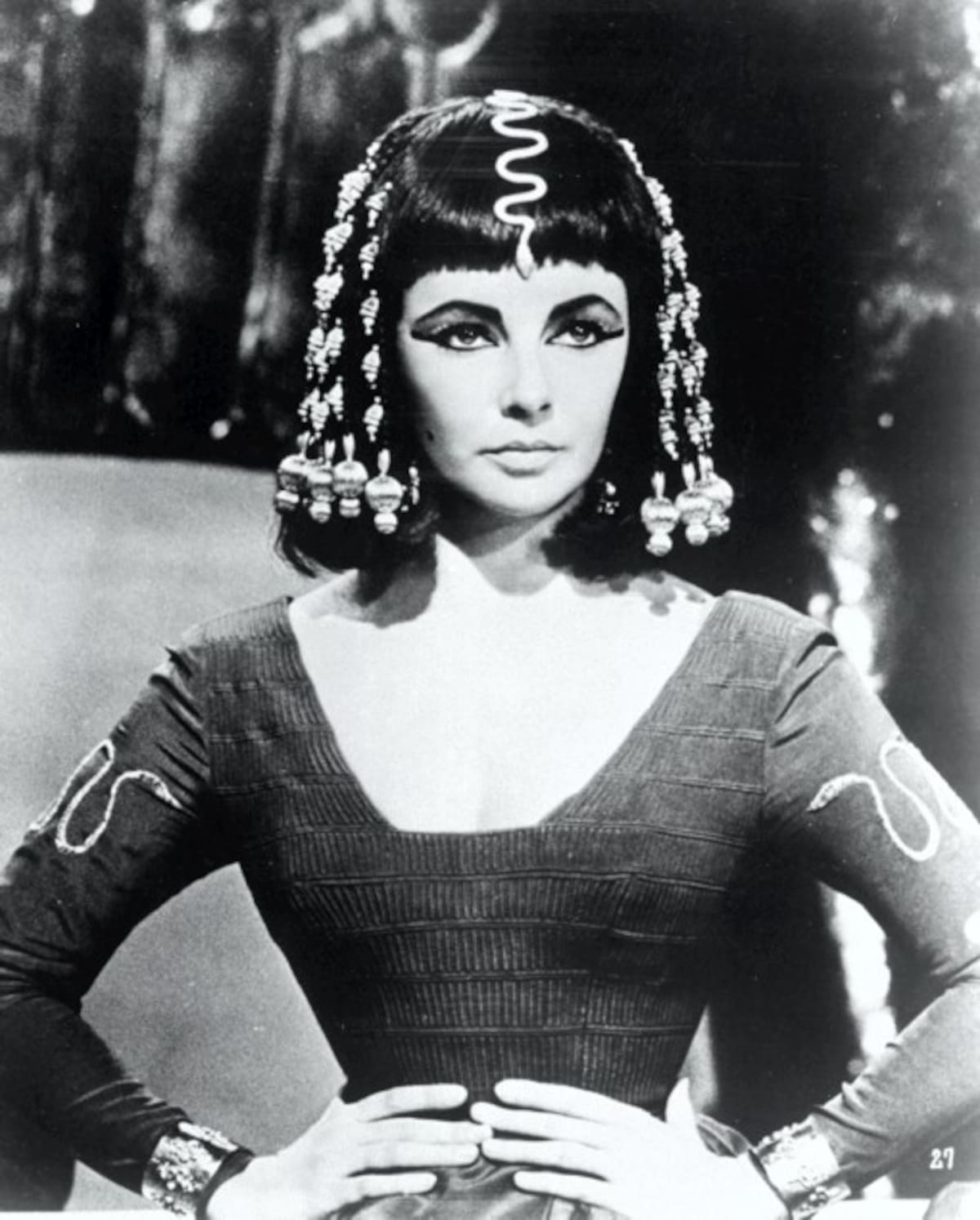 Elizabeth Taylor en Cleopatra en 1963. AFP