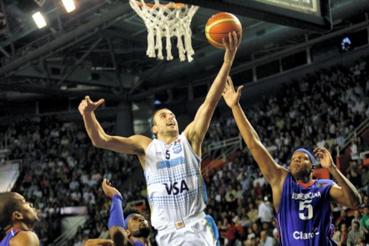 Argentina derrotó 84-58 a República Dominicana que terminó en el cuarto lugar con 11 puntos. AFP Maxi Failla