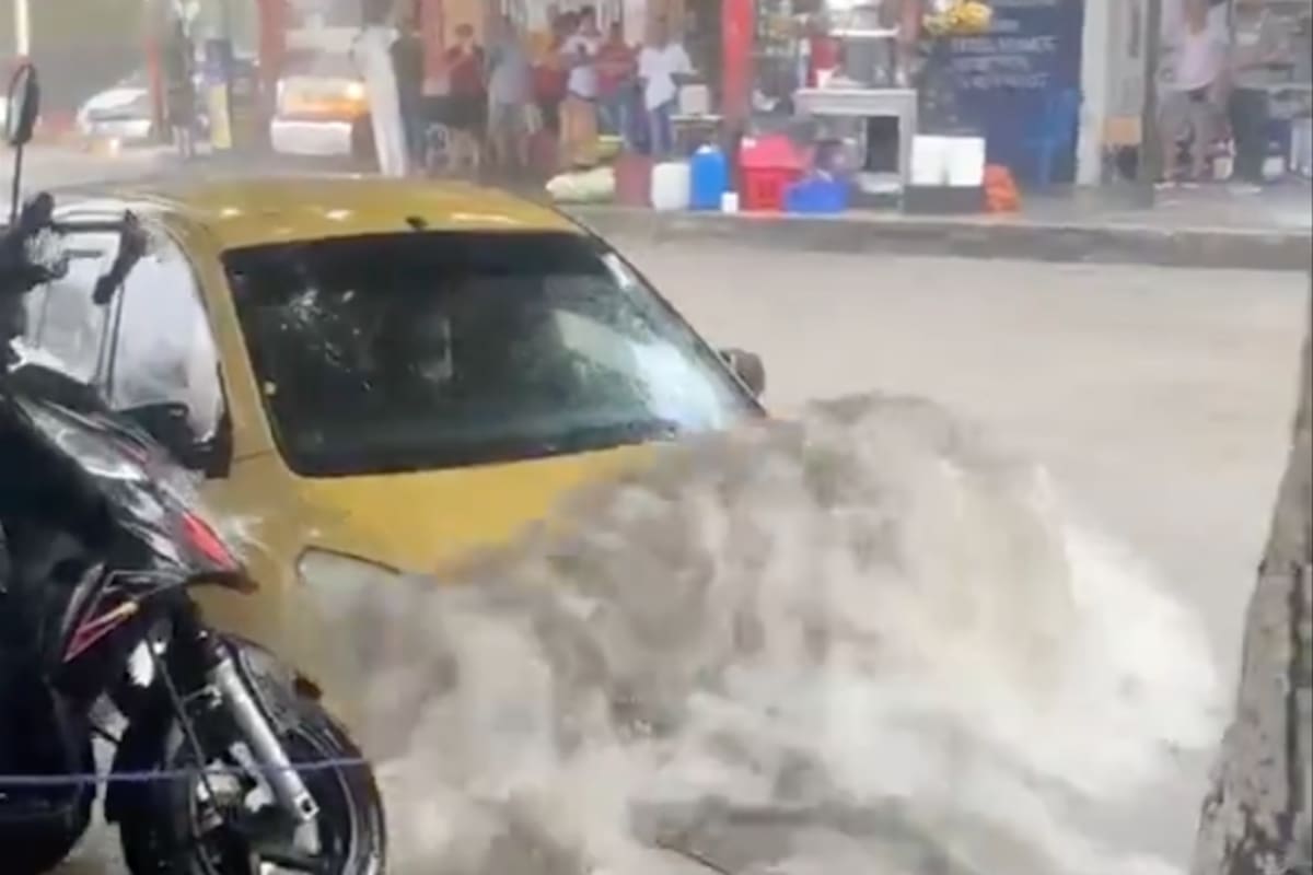 Las lluvias que cayeron este lunes causaron varias emergencias en Barranquilla