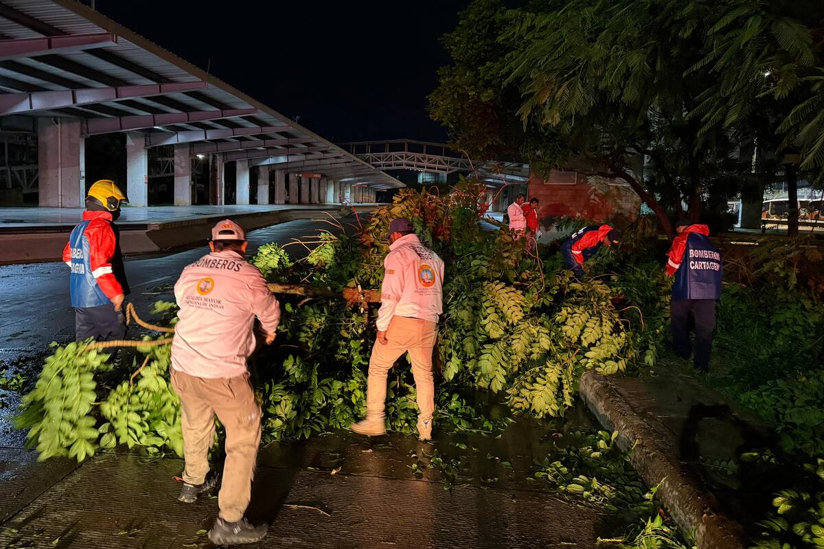 Este es el balance preliminar de emergencias tras fuertes lluvias en Cartagena