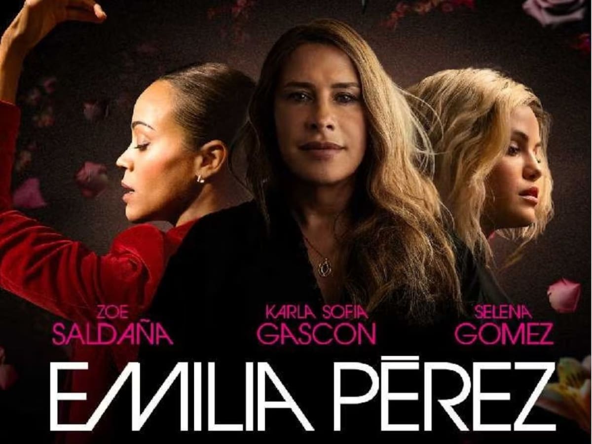 Emilia Pérez es una película de comedia musical y criminal francesa estrenada en 2024, y protagonizada por Zoe Saldaña, Selena Gómez y Karla Sofía Gascón. //Foto: tomada de internet.
