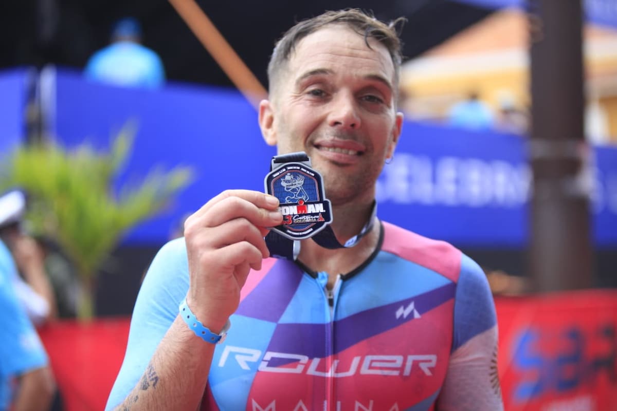 Emmanuel Lodice fue el ganador del Ironman 70.3. //Foto: Óscar Díaz Acosta - El Universal
