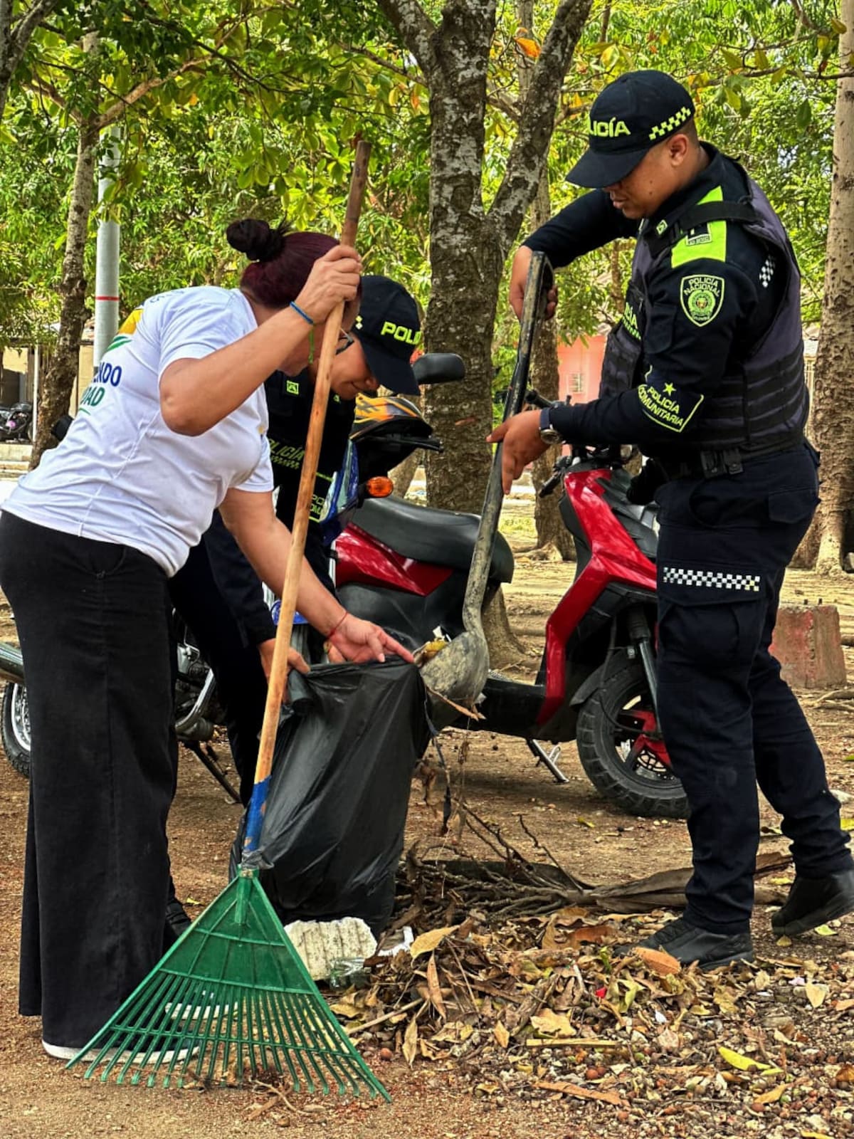 En Colombiaton, Policía y comunidad fortalecen la estrategia zonas seguras. // Foto: cortesía - Policía