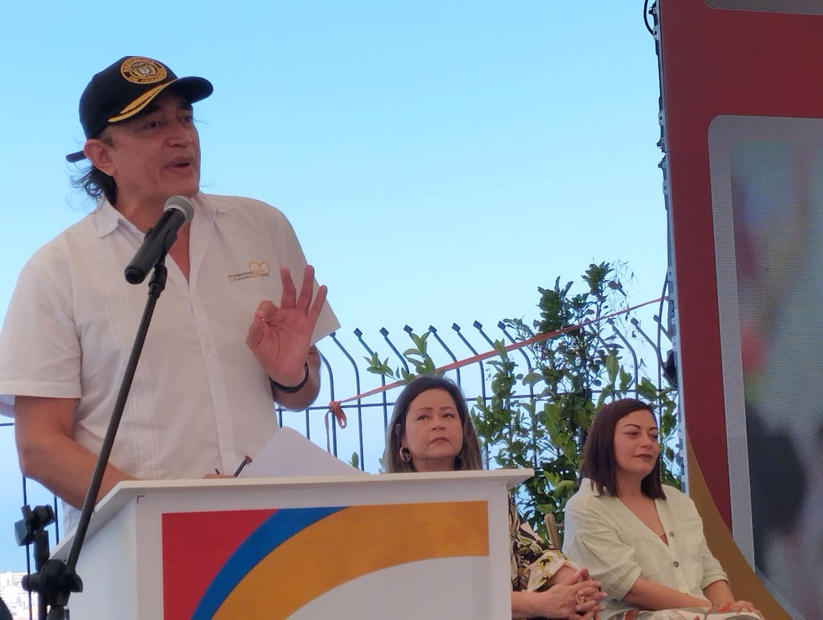 En el marco de la rendición de cuentas en Cartagena, Gustavo Bolívar Moreno, director del Departamento de Prosperidad Social (DPS) del Gobierno Nacional, abordó diversos temas.// Foto: Oscar Díaz- El Universal