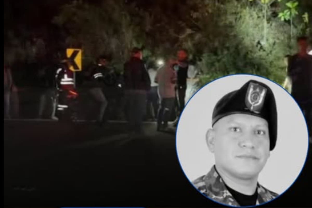 Fuerte choque de motos deja un militar muerto y dos heridos graves