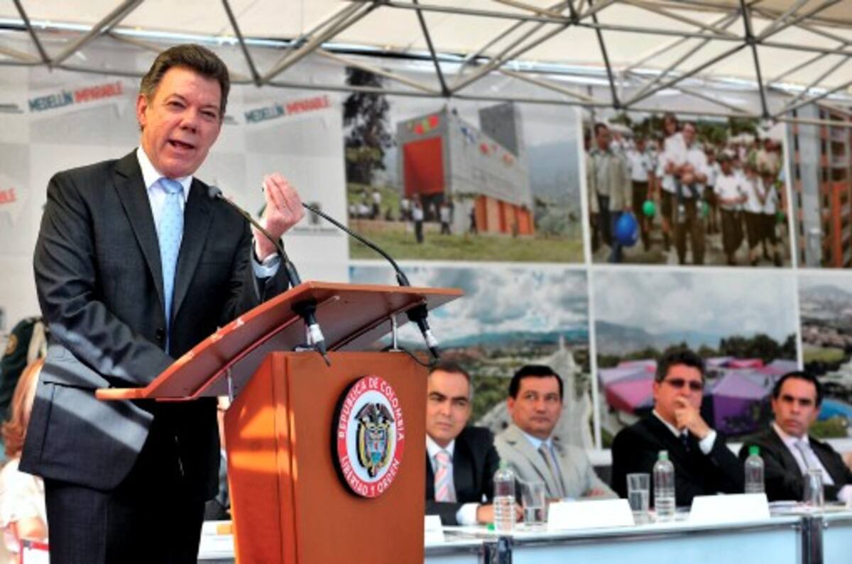 El presidente Santos resaltó que Colombia ya es mirada por las otras naciones como un ejemplo en la lucha contra el narcotráfico y la violencia. COLPRENSA