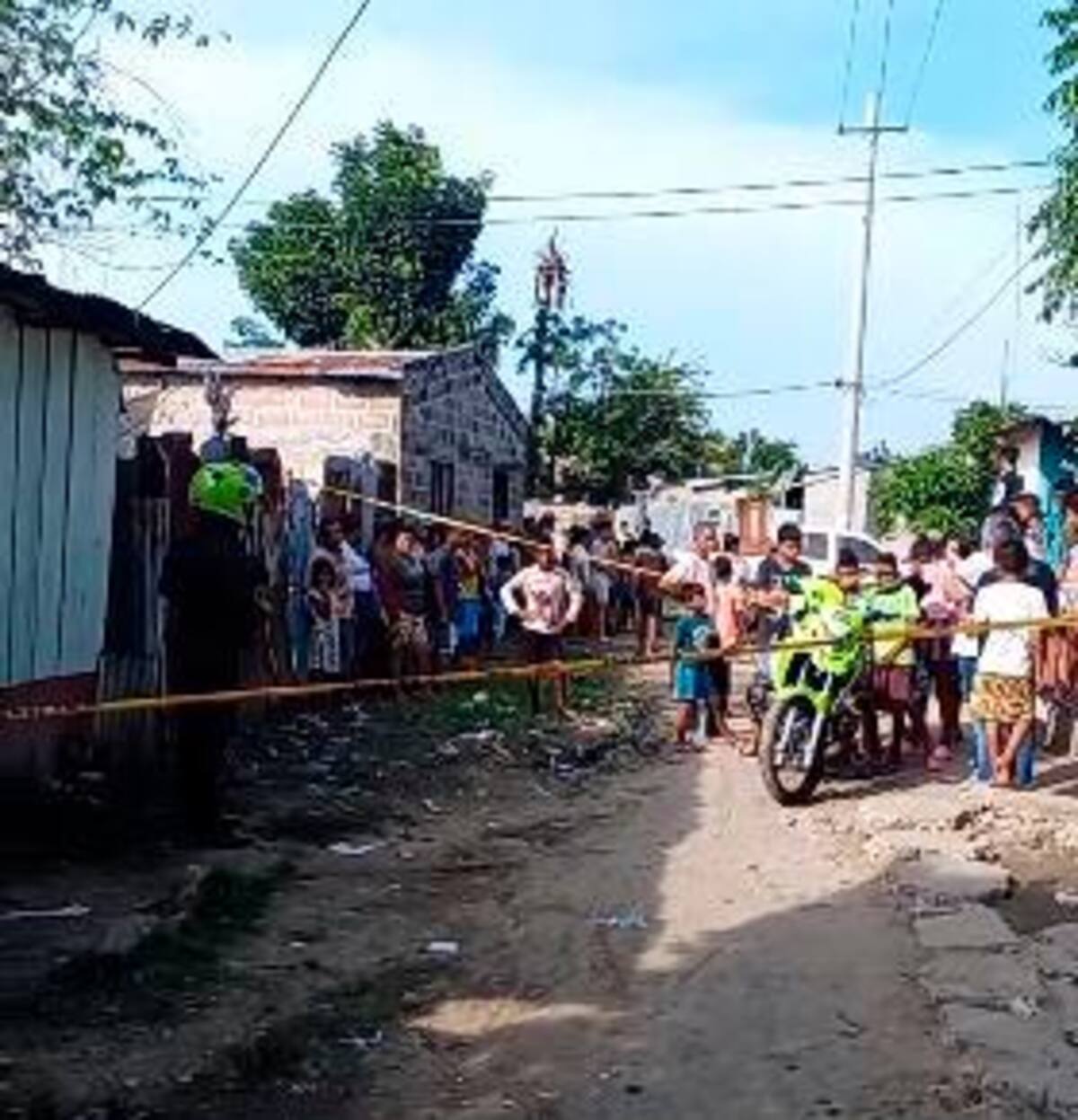 En esa casa y calle ocurrió el asesinato en Magangué.