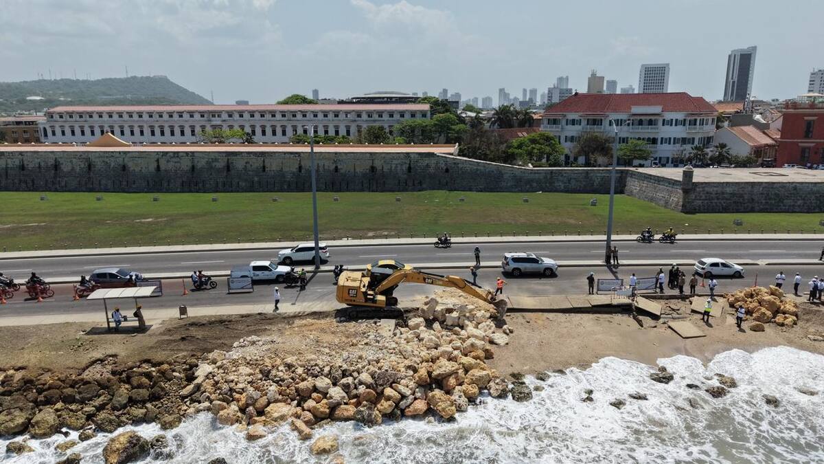 En marcha “Defensa Costera 2050”. // Foto: cortesía - Alcaldía de Cartagena.