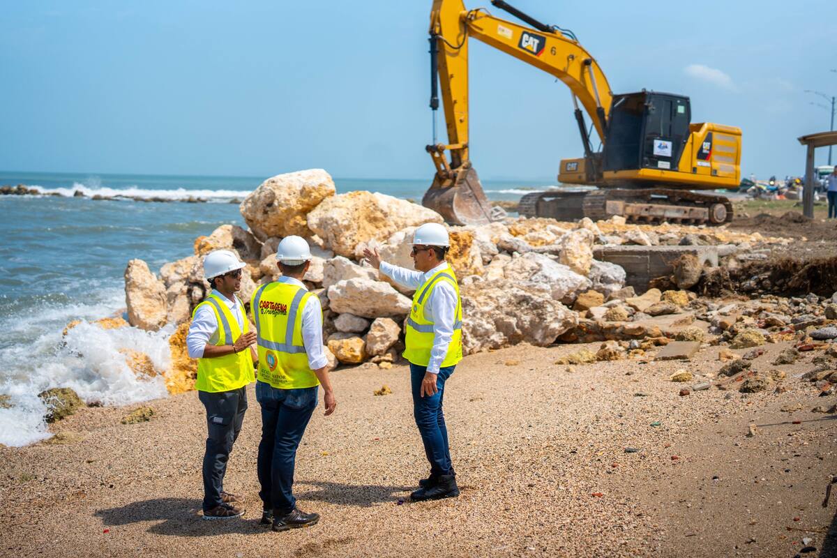 Dumek Turbay da inicio a obras de defensa costera en Cartagena