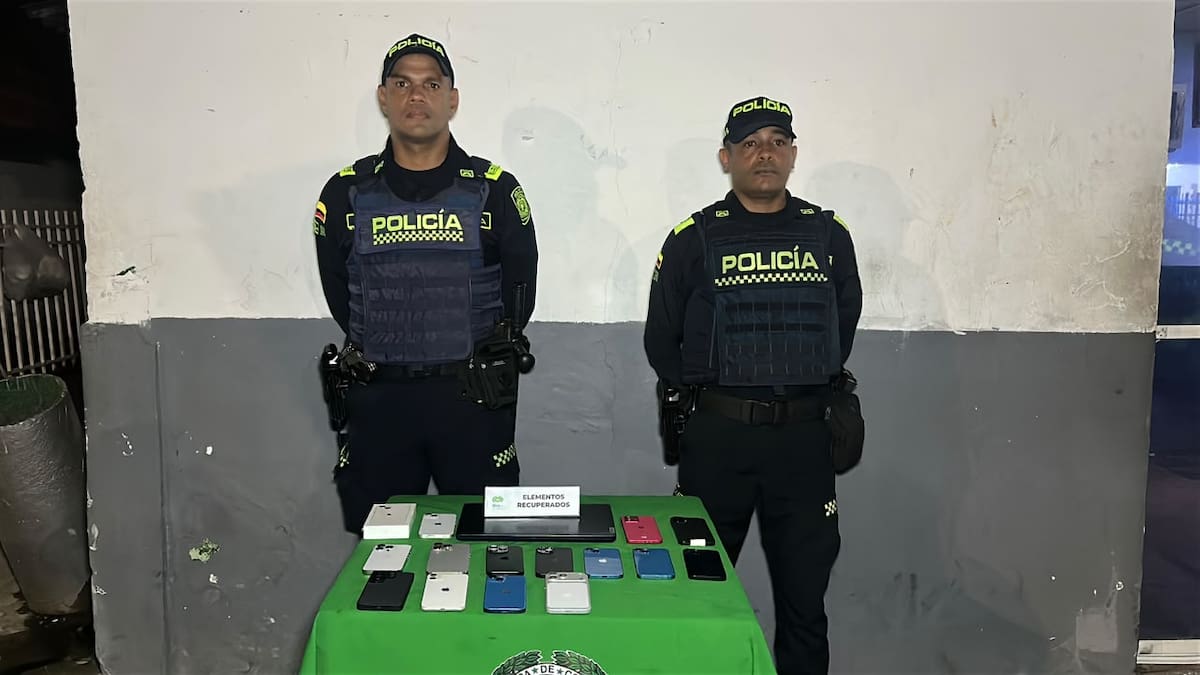 En ocho horas recuperaron 14 celulares y un computador hurtados en Cartagena.