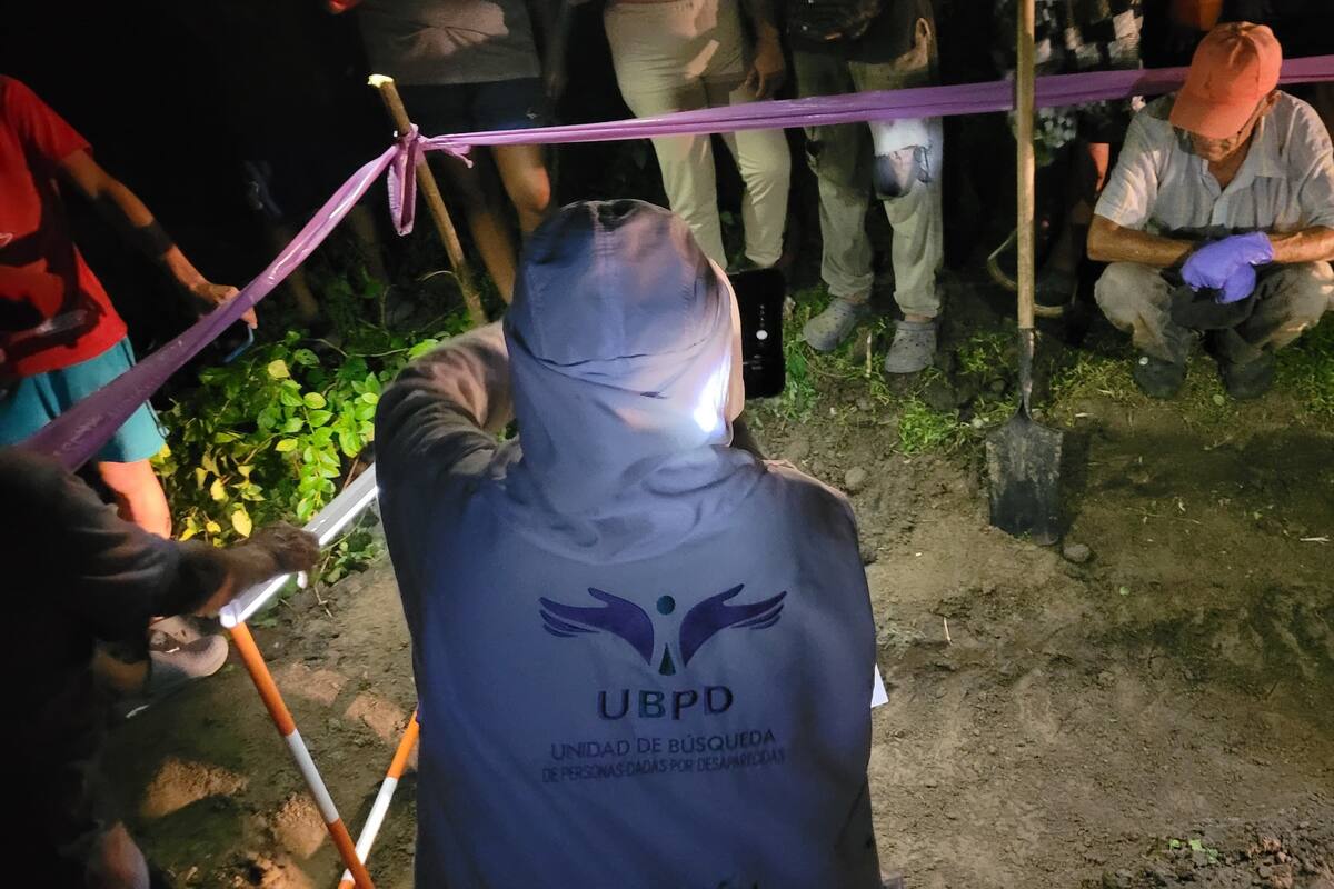 La Unidad de Búsqueda recupera el cuerpo de una persona en los Montes de María