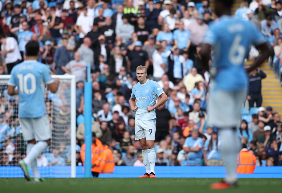 Erling Haaland, delantero del Manchester City. //Foto, EFE: ADAM VAUGHAN