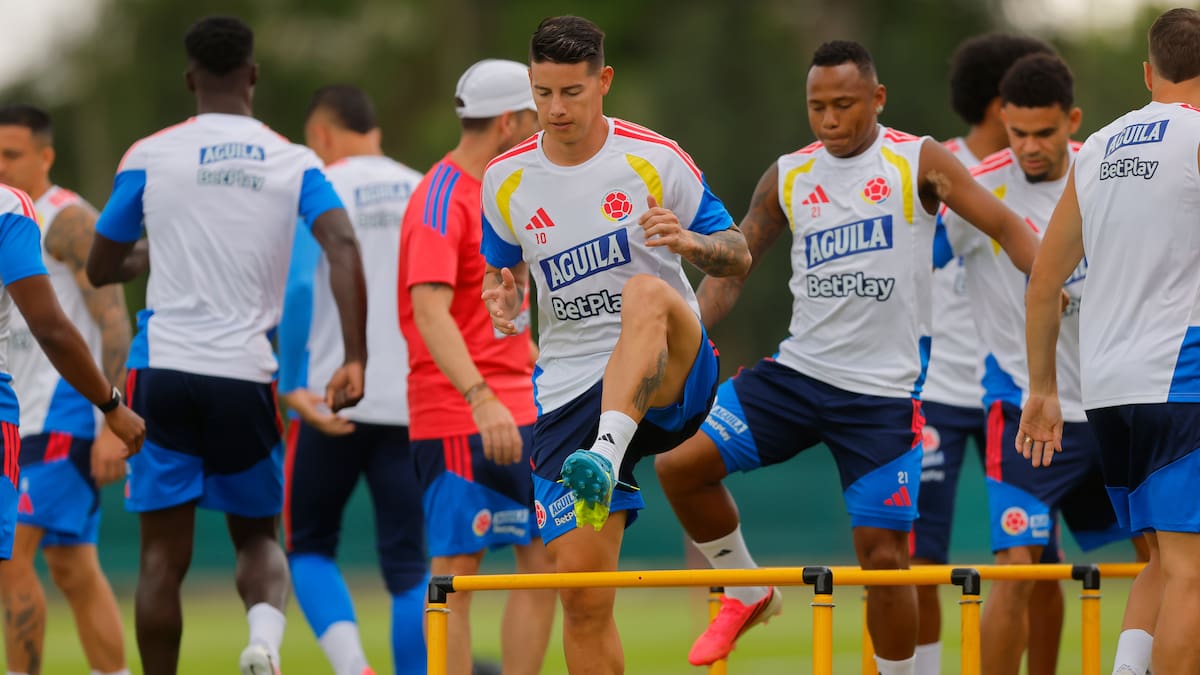 Entrenamientos de la selección Colombia en Guadalajara. //Foto, EFE: Francisco Guasco