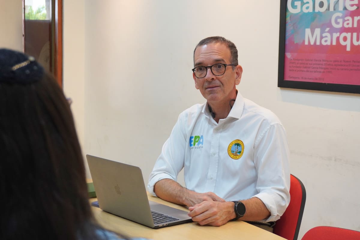 Entrevista al director del Establecimiento Público Ambiental, EPA Cartagena, Mauricio Rodríguez. // Foto: Jorge Díaz - El Universal