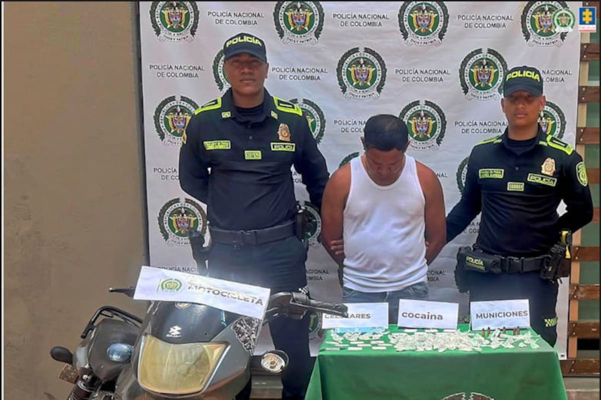 Envían a la cárcel a sujeto que iba con estupefacientes y municiones en Turbaco