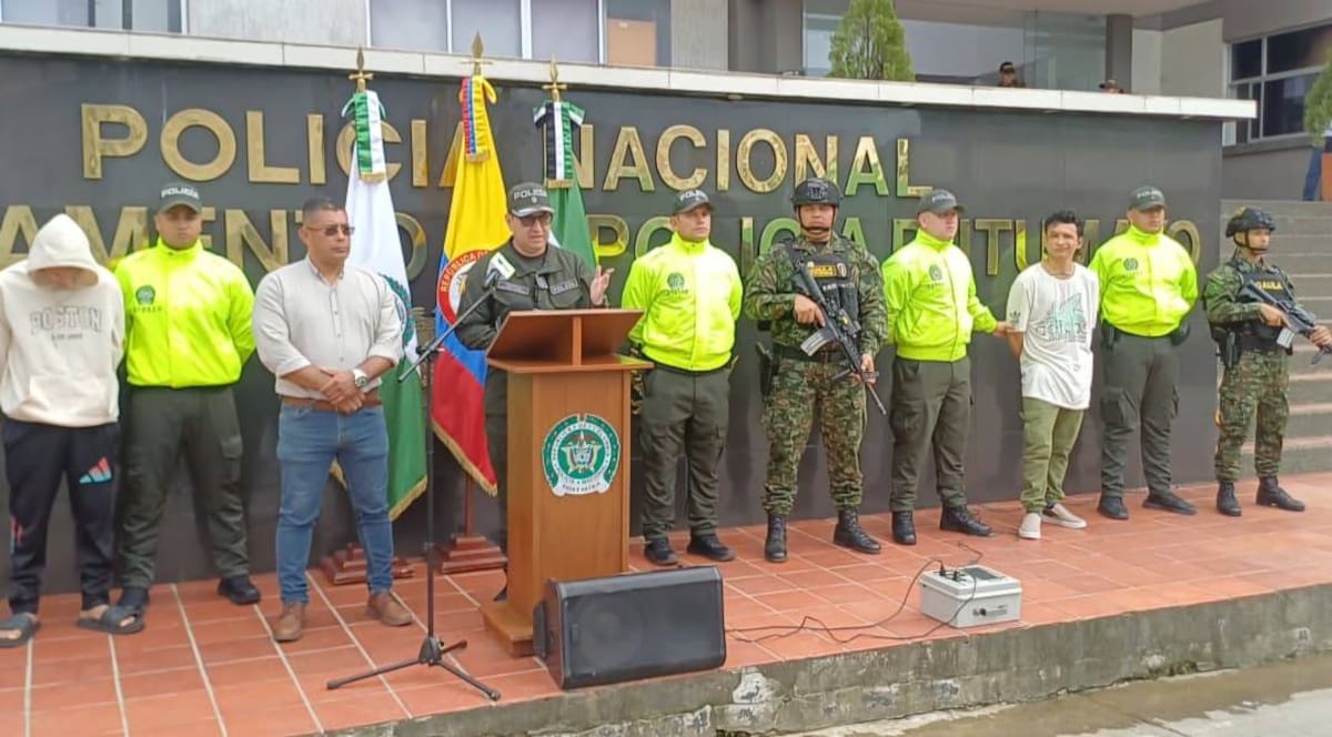 Envían a prisión a alias Diomedes y Zagalillo por homicidio en Mocoa - Putumayo. // Foto: Policía Nacional