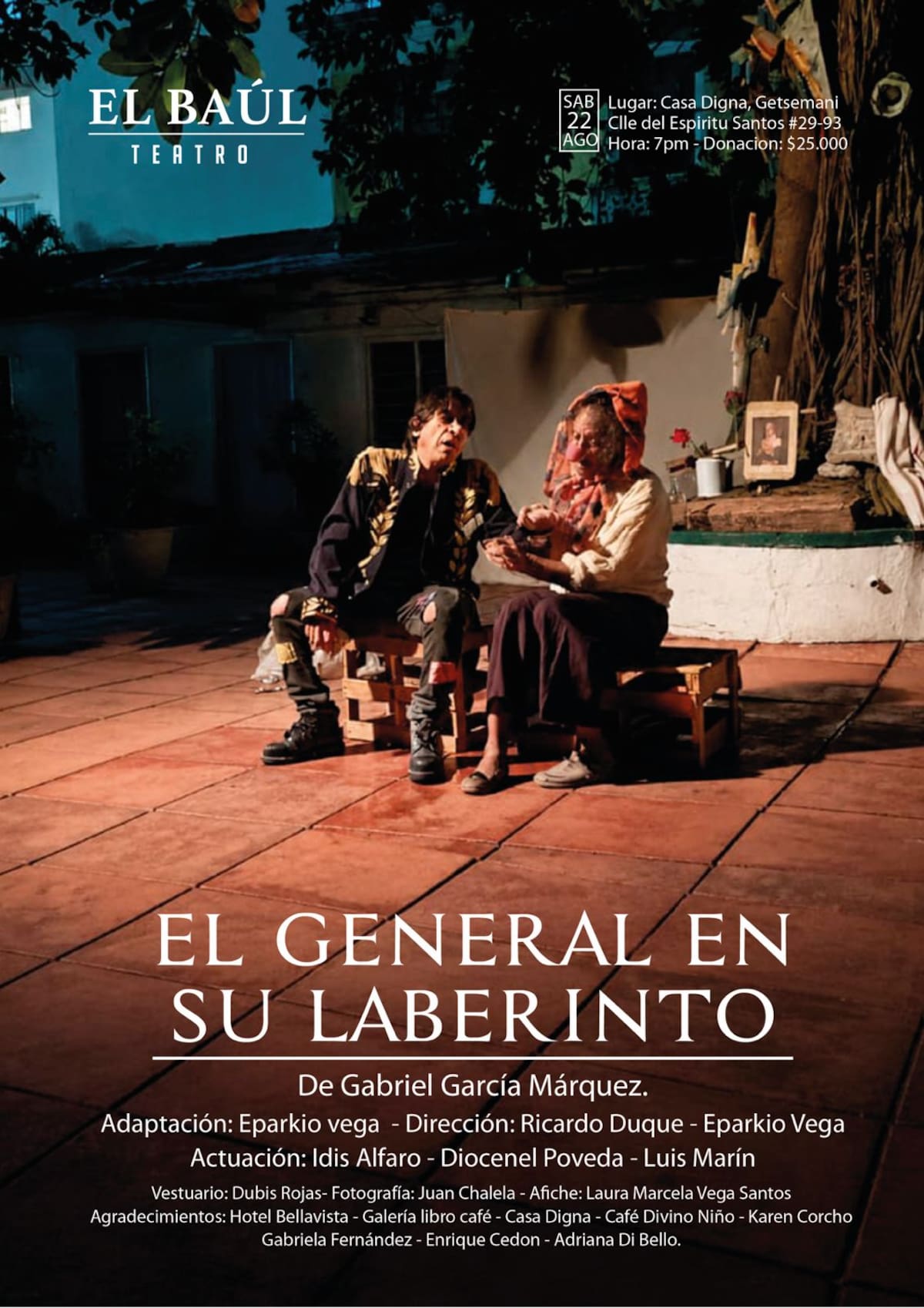 Eparkio Vega estrena ‘Los nuevos laberintos del General’. //Foto: Cortesía Eparkio Vega.