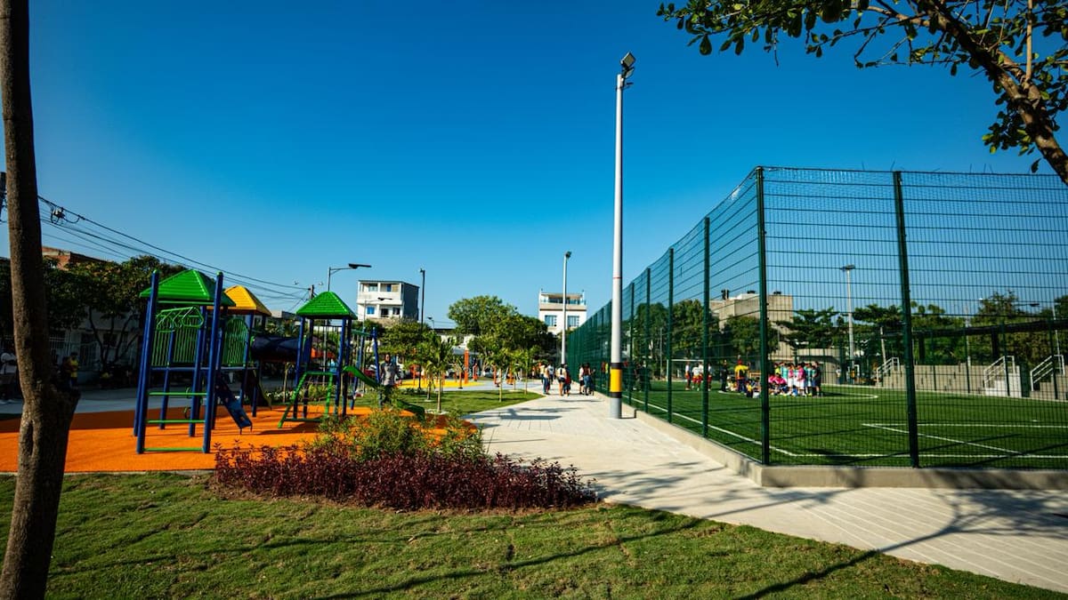 Nuevo escenario deportivo en Villas de la Candelaria. // Foto: Julio Castaño - El Universal.