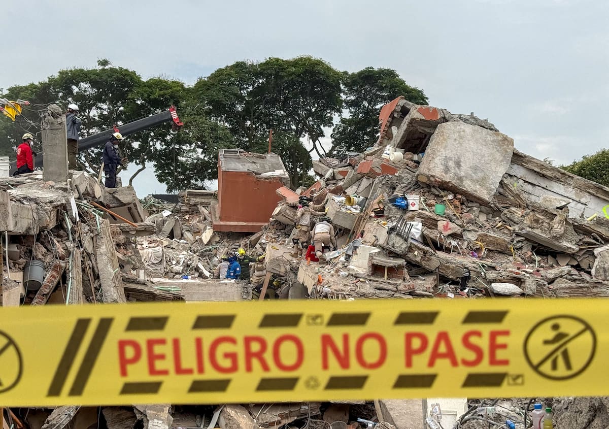 Imagen de referencia de escombros tras terremoto en Colombia. // EFE/ Mario Baos.