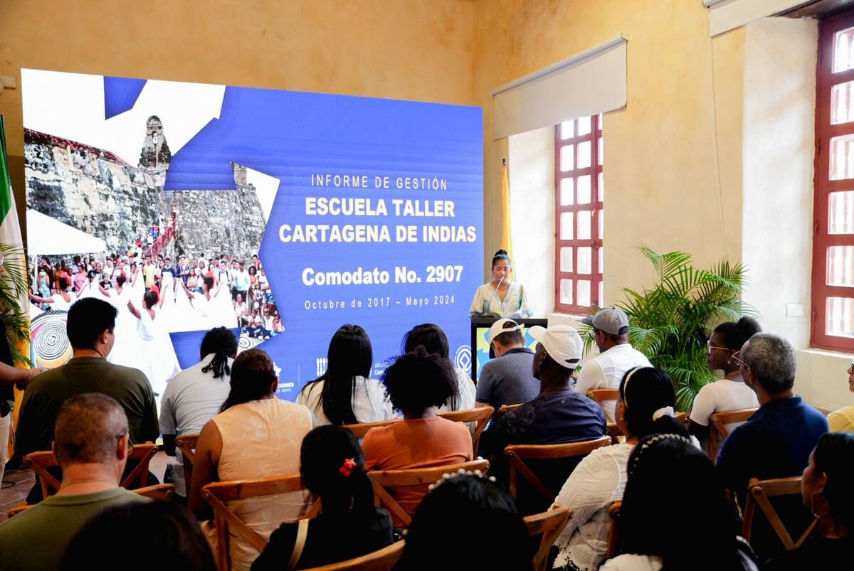 Escuela Taller Cartagena de Indias presentó resultados de los últimos seis años a cargo de Fortificaciones.//Foto: cortesía