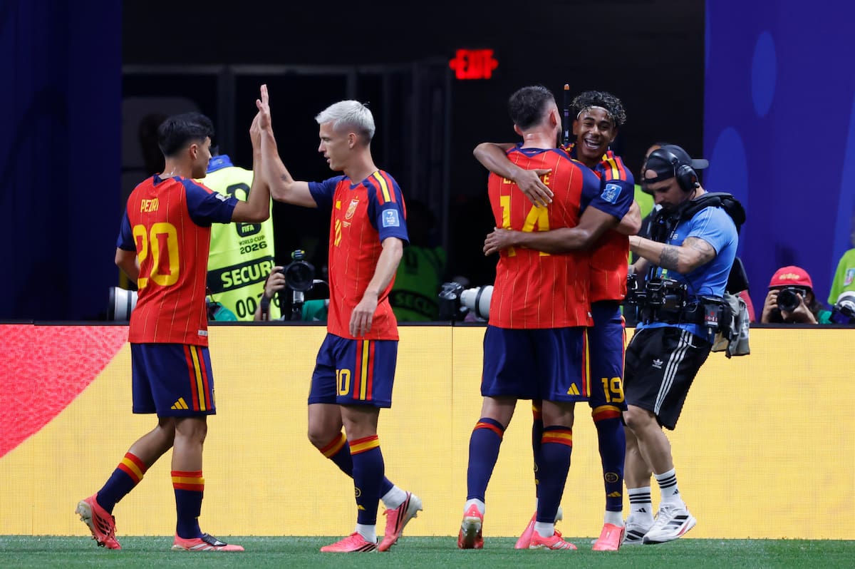 España goleó a Arabia Saudita en su segundo partido en el Mundial. No tuvo rival. //Foto, EFE: Lavandeira Jr