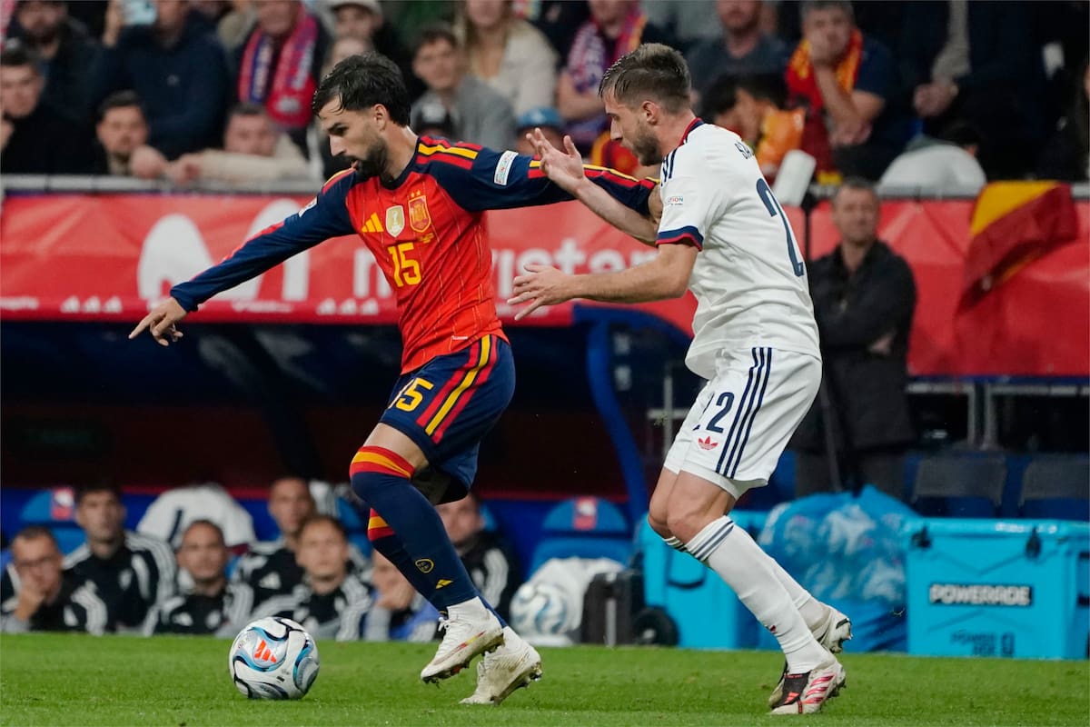 A España le costó el partido contra República Checa en el segundo tiempo por la tercera jornada de la UEFA Nations League. //Foto, EFE: Paco Parades
