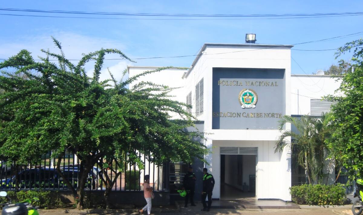 Estación de Policía Chambacú.//Foto: Julio Castaño Beltrán - El Universal
