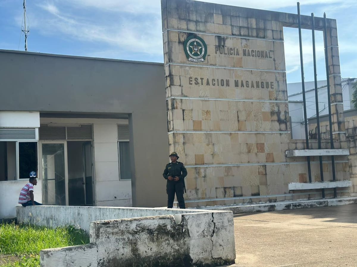 Estación de Policía en Magangué. //FOTO CORTESÍA POLICIA NACIONAL.