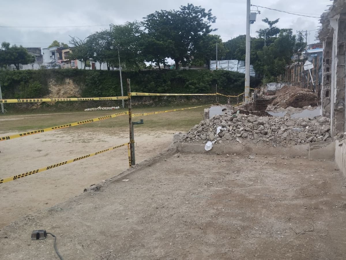 Arranca obra del estadio de sóftbol de Santa Rita en Cartagena. // Foto: Oscar Díaz - El Universal.