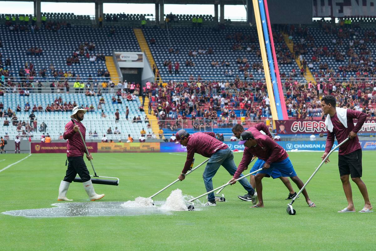 Fuertes lluvias atrasan el juego Venezuela vs. Argentina en eliminatorias