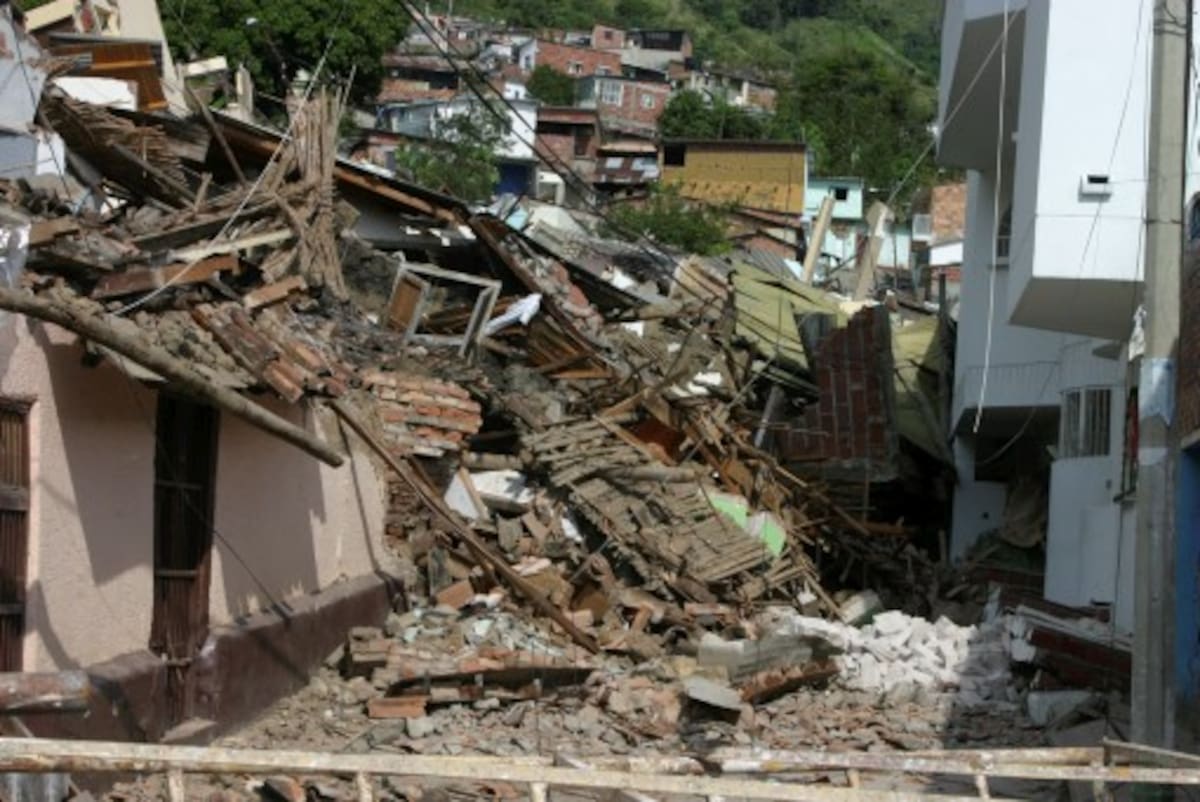 El municipio de Gramalote, ubicado al Norte de Santander, fue destruido en diciembre de 2010 como consecuencia de una remoción de masa. COLPRENSA