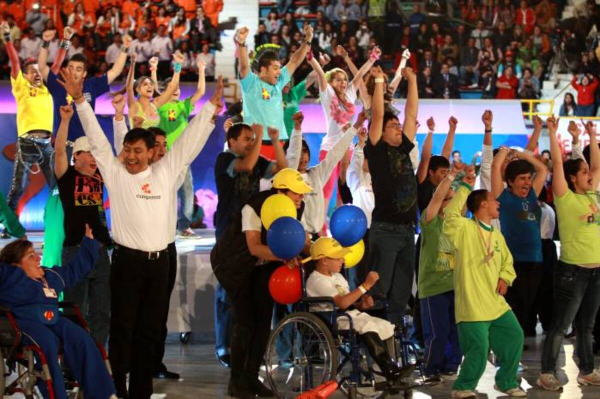 La XIX Olimpiada Especial FIDES fueron inauguradas oficialmente en la Plaza del Jubileo de Compensar en Bogotá. COLPRENSA