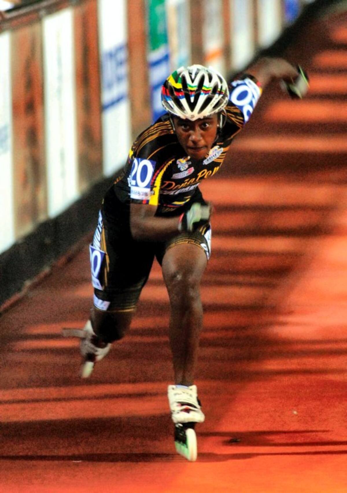 La patinadora cartagenera Yercy Puello. COLPRENSA