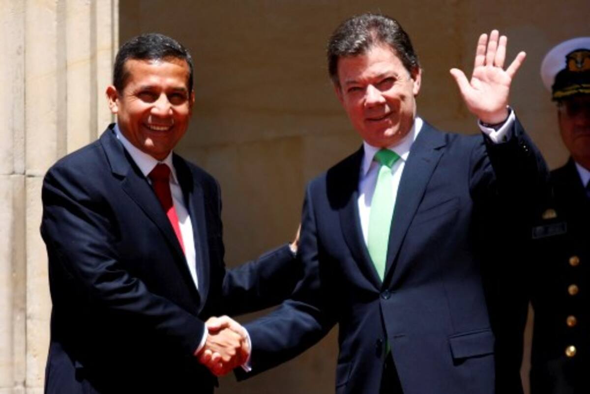 Ollanta Humala y Juan Manuel Santos. COLPRENSA