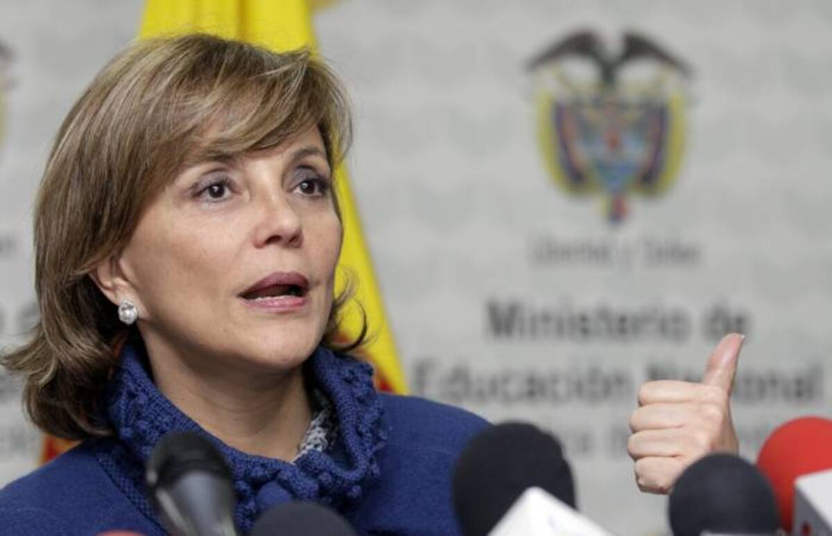 La Ministra de Educación, María Fernanda Campo. COLPRENSA