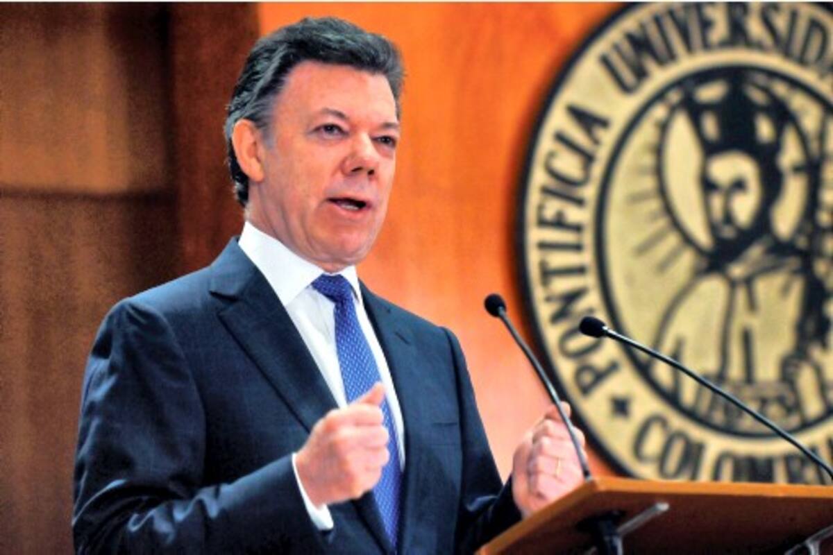 Juan Manuel Santos, presidente de Colombia. COLPRENSA