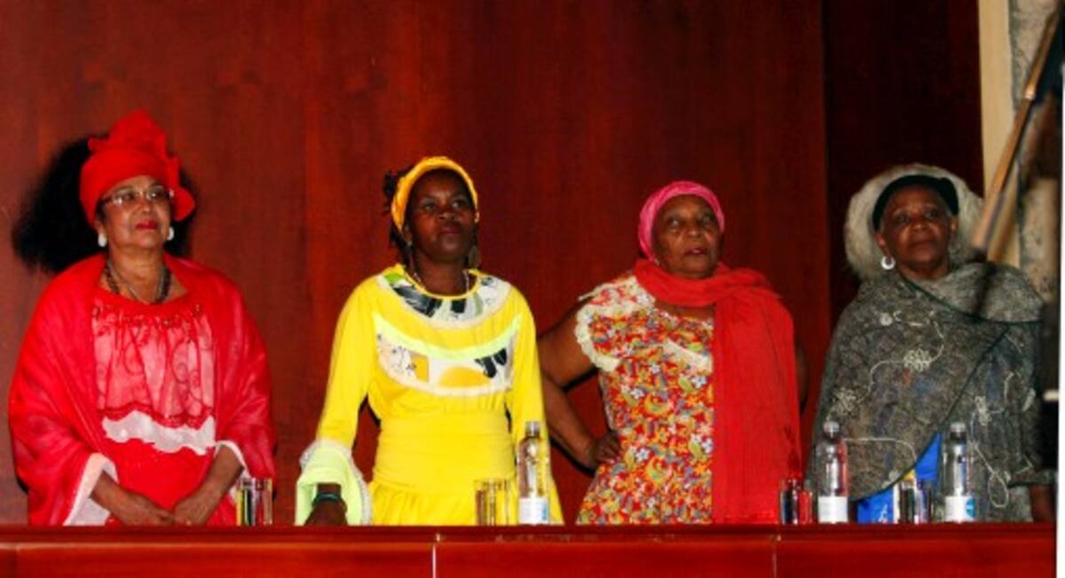 Totó La Momposina, Graciela Salgado, Petrona Martínez y Leonor González. COLPRENSA