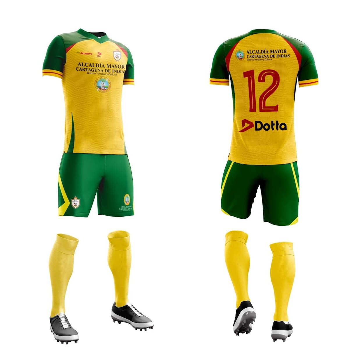 Este será el uniforme del Real Cartagena para la temporada 2025. // CORTESÍA