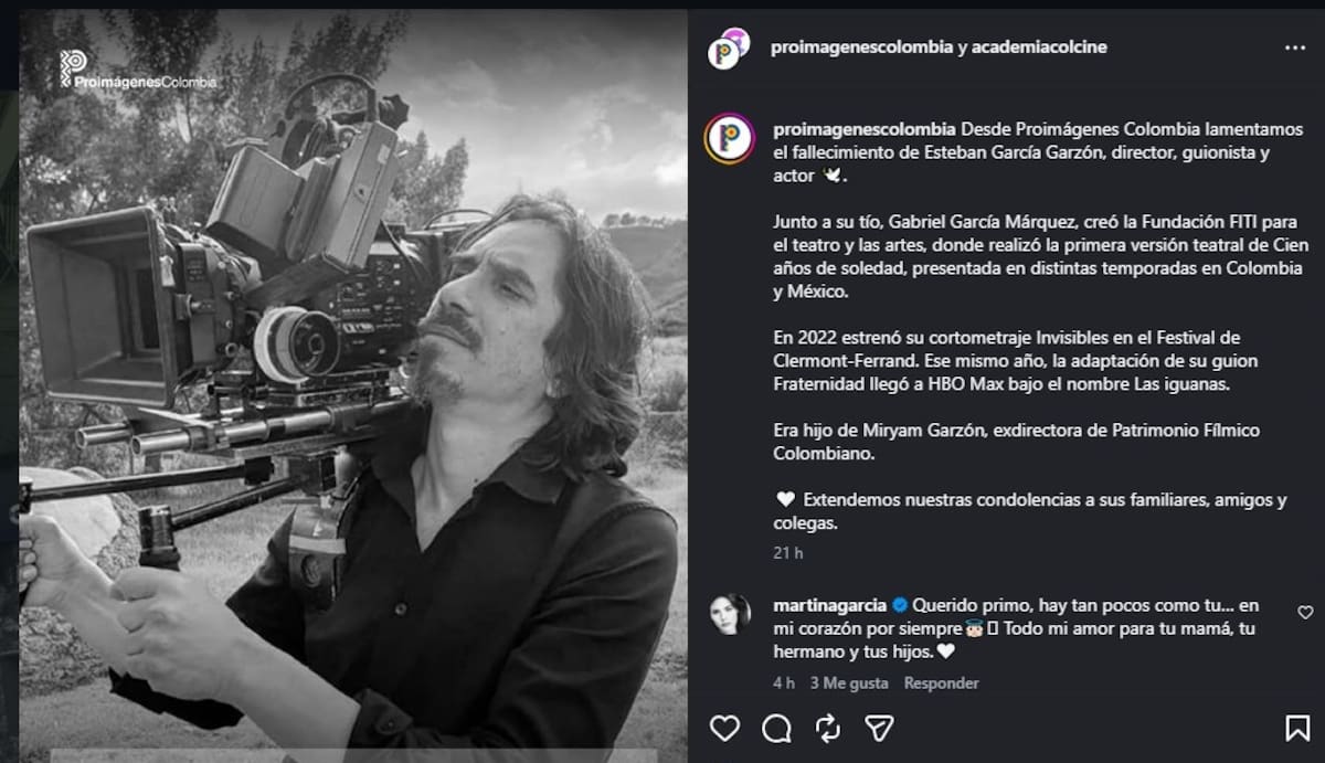 Perdió la vida el cineasta y artista Esteban García. //Foto: captura.