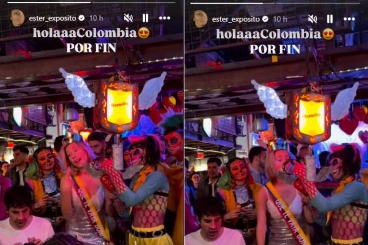 La reconocida actriz española, famosa por su papel en Élite, compartió en redes su emoción por estar en el país. //Foto: tomada de internet.