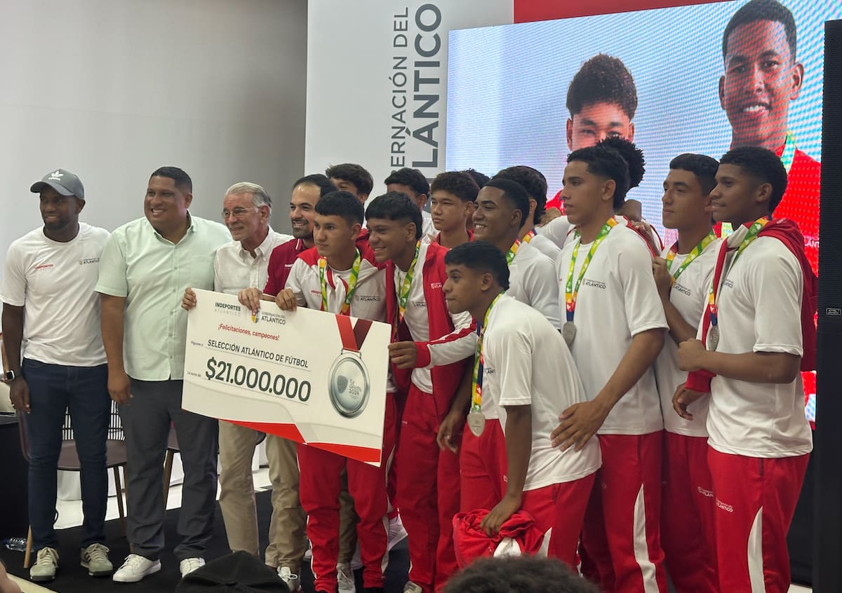 El fútbol del Atlántico también ganó medallas en los Juegos Nacionales y Paranacionales Juveniles del Eje Cafetero 2024.//El Universal.