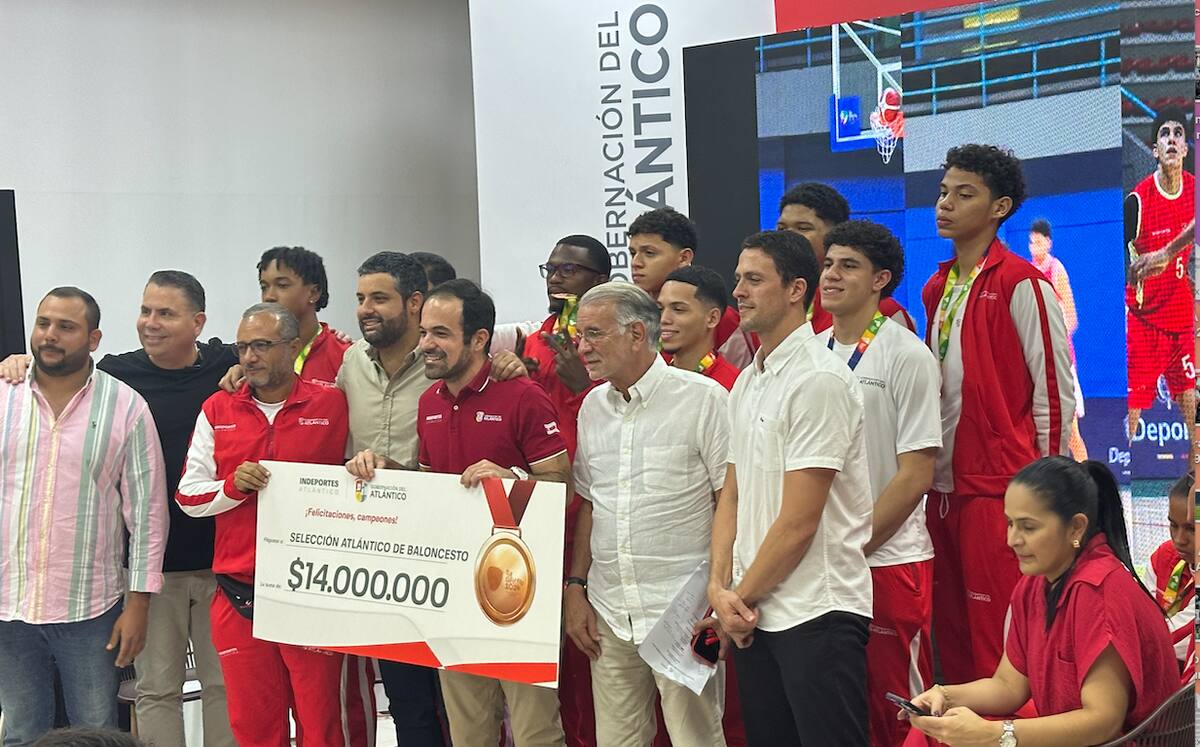 El baloncesto del Atlántico también ganó medallas en los Juegos Nacionales y Paranacionales Juveniles del Eje Cafetero 2024.//El Universal.
