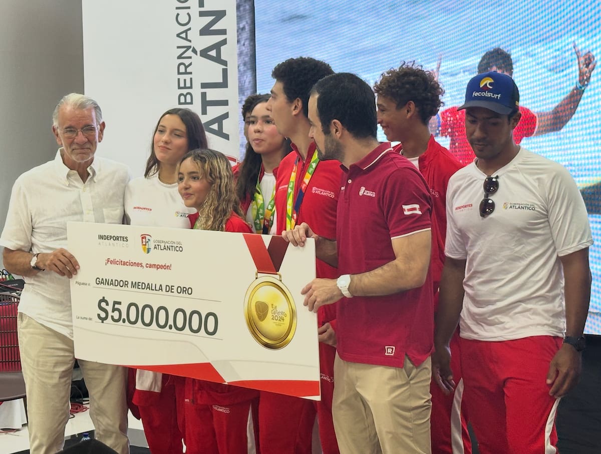 El Surf del Atlántico fue de los deportes que más medallas consiguió en los Juegos Nacionales y Paranacionales Juveniles del Eje Cafetero 2024.//El Universal.